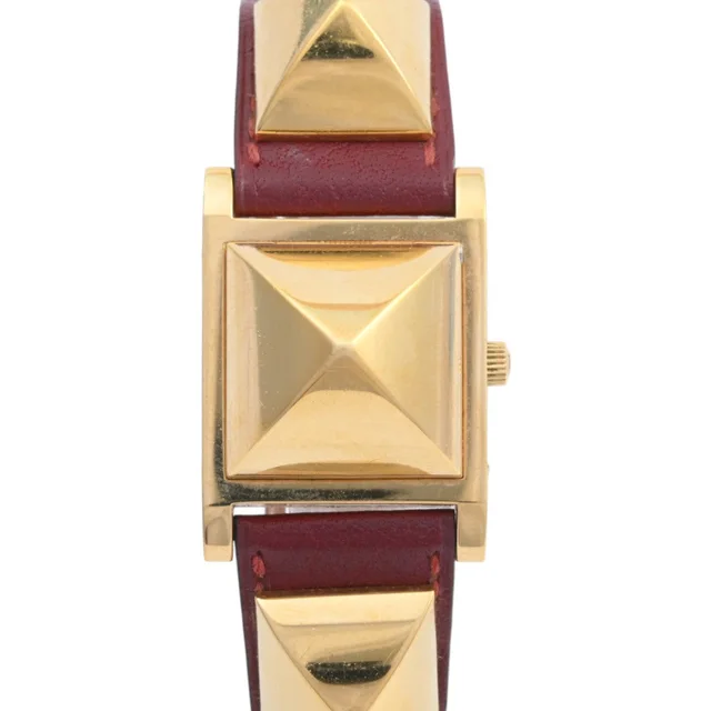 Hermès 1993 Made Medor Watch ME1.201 Quartz White from VINTAGE QOO TOKYO
