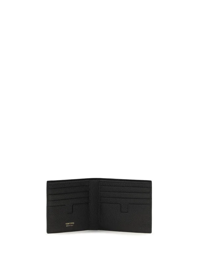 Tom Ford Pebbled Calf Leather Bifold Wallet — Black in Black Calfskin from HEWI, photo 2 of 2