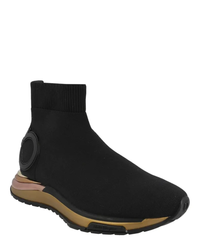Salvatore Ferragamo Gardena Ankle Sock Sneakers in multi, photo 2 of 6 from ShopSimon