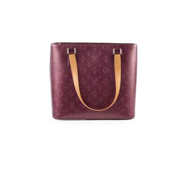 Louis Vuitton Matte Stockton Vernis Purple Tote in Purple Leather from The Purse Affair