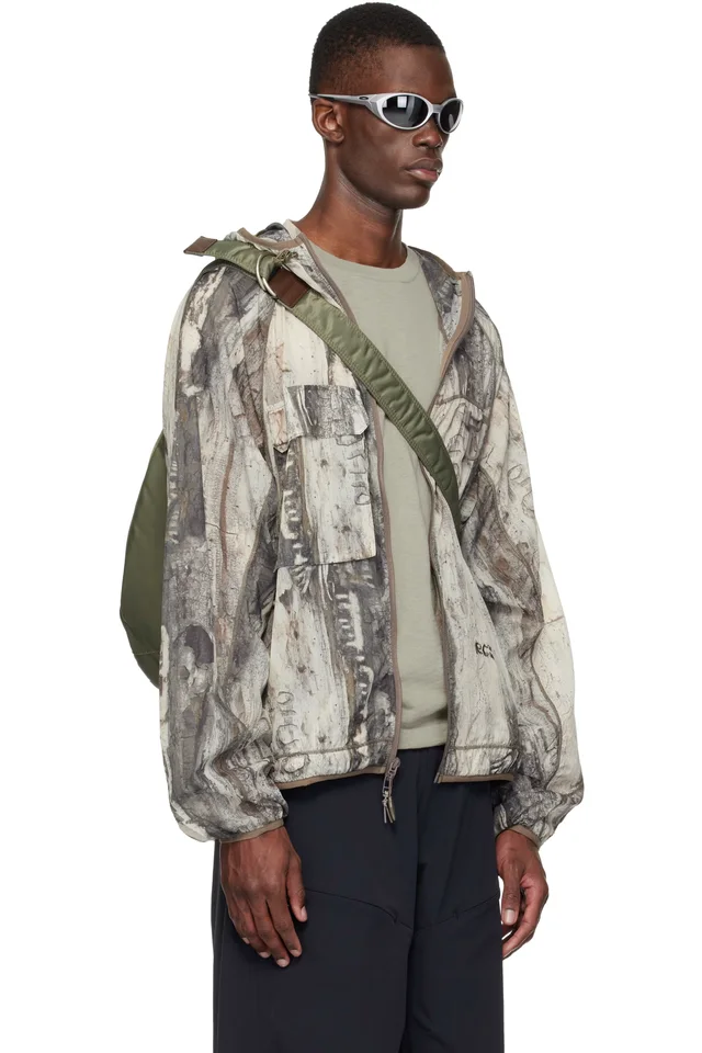 RCOS Taupe Griffith NR.PA Running Jacket, photo 2 of 4 from SSENSE