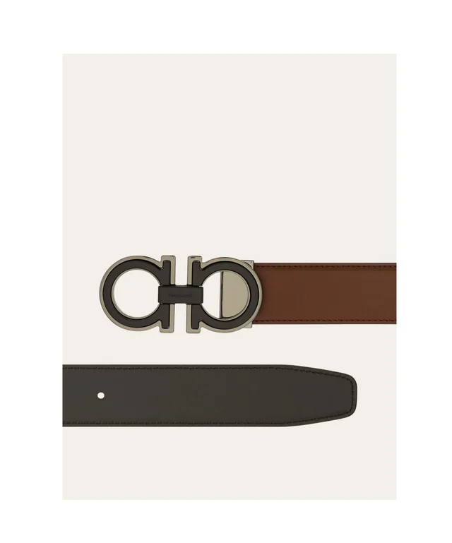 Salvatore Ferragamo Reversible and adjustable Gancini belt, photo 3 of 5 from SENSER