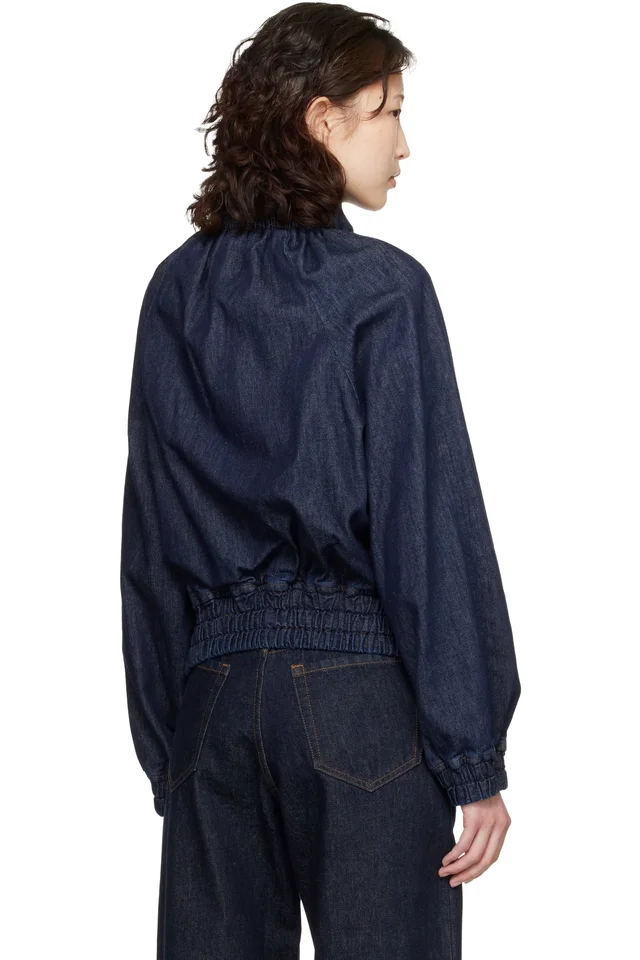 Dries Van Noten Blue Cocoon Denim Jacket, photo 3 of 4 from SSENSE