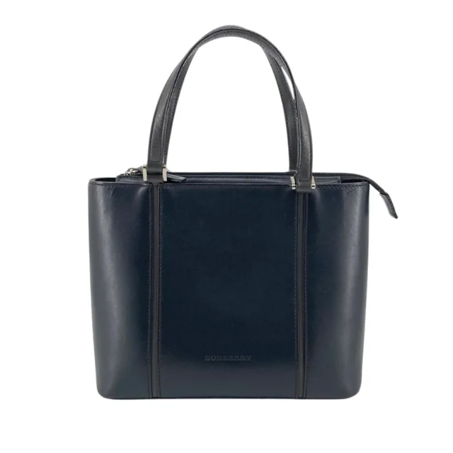 Black Burberry Leather Handbag in Black Leather from Designer Revival