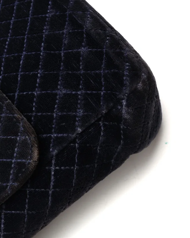 Chanel Medium Micro Quilted Velvet Single Flap Bag in Velvet from A Retro Tale, photo 8 of 13