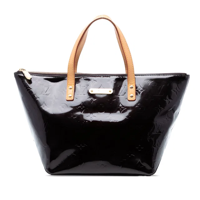 Purple Louis Vuitton Monogram Vernis Bellevue PM Handbag in Purple Leather from Designer Revival
