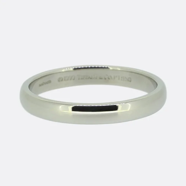 Tiffany & Co. 3mm Wedding Band Ring from The Vintage Jeweller