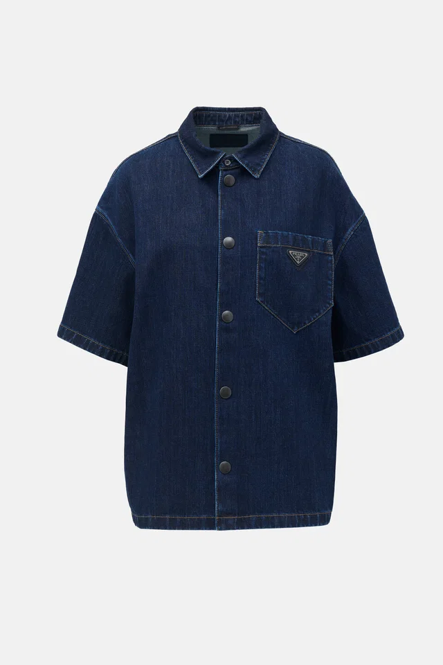 Prada 2022 Denim Shirt in Denim from VSP Consignment