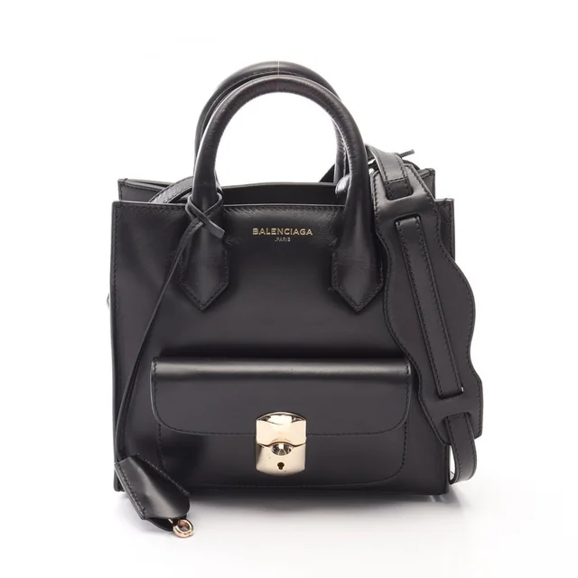 Balenciaga Padlock All Afternoon Handbag Leather Black in black Leather from Poshmark