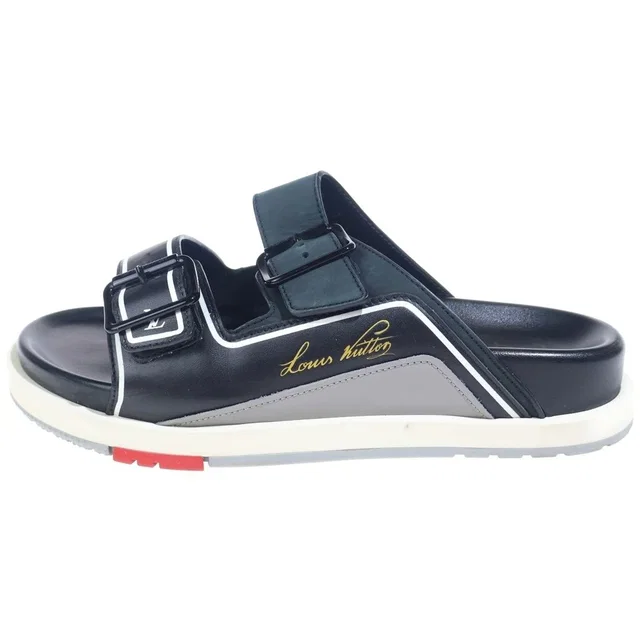 Louis Vuitton Trainer Sandals Black Sneakers 7 in Black from The Reluxe