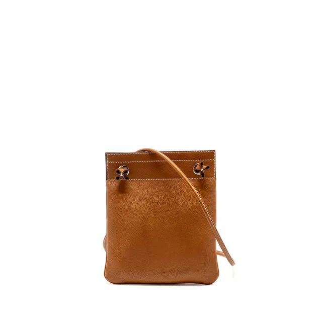 Hermès Aline Mini Bag Barenia Faubourg Leather Fauve SHW Stamp C in Leather from EMIER