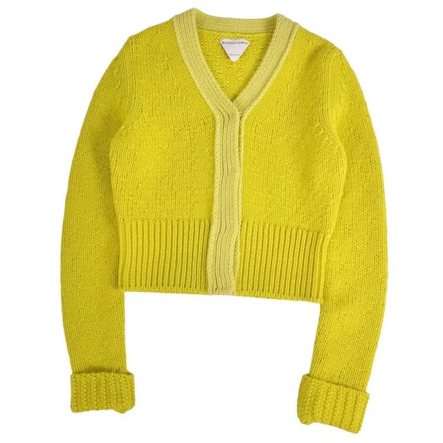 Bottega Veneta Cardigan Yellow in Yellow Cashmere from The Reluxe