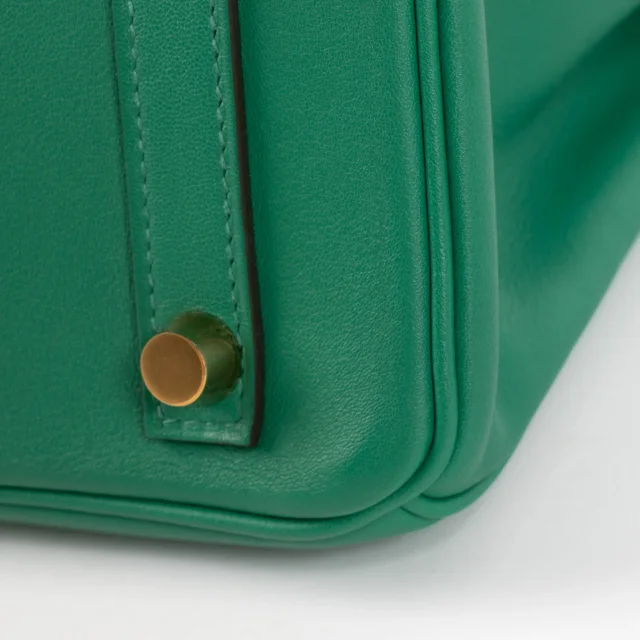 Hermès Birkin 25 Vert Vertigo Swift GHW in Green Swift leather from Labellov, photo 10 of 13