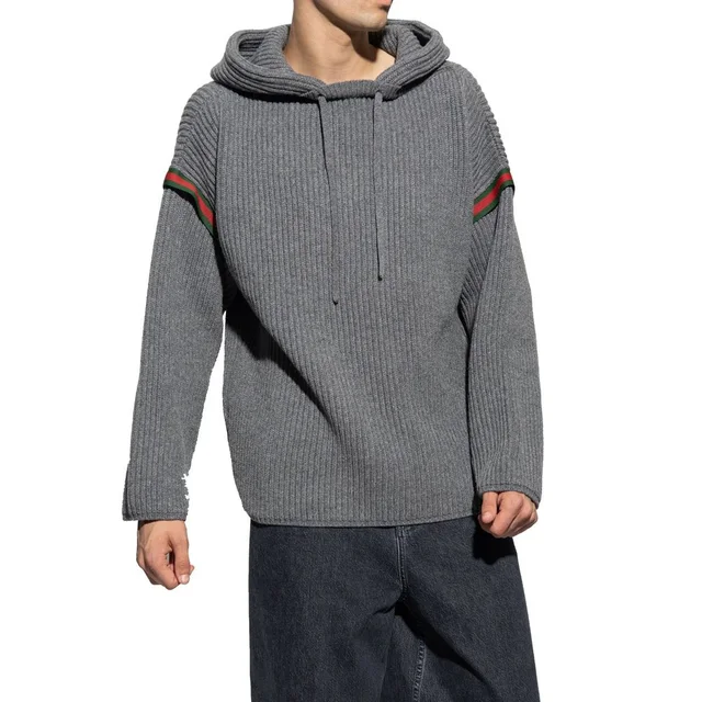 Gucci Gray Cashmere Sweatshirt in Grey Cashmere from HEWI, photo 2 of 2