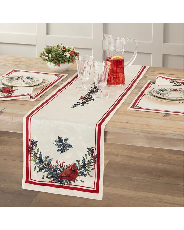 Lenox Holiday Winter Greetings Table Runner in //asset1.ruecdn.com/images/sw/305064/3050649795_RLSW_multicolor.jpg, image 1 of 1 from Rue La La