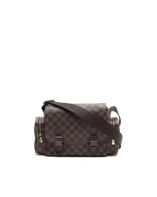 Louis Vuitton Damier Ebene Melville Reporter Bag in Brown Canvas from A Retro Tale