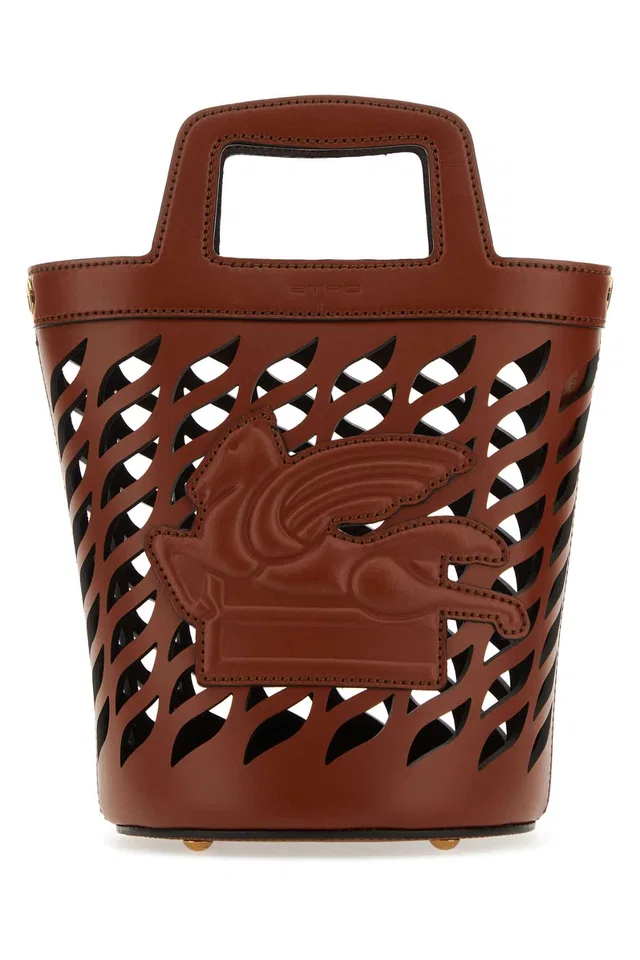 Etro Bucket Bag — Brown in Brown Leather from HEWI