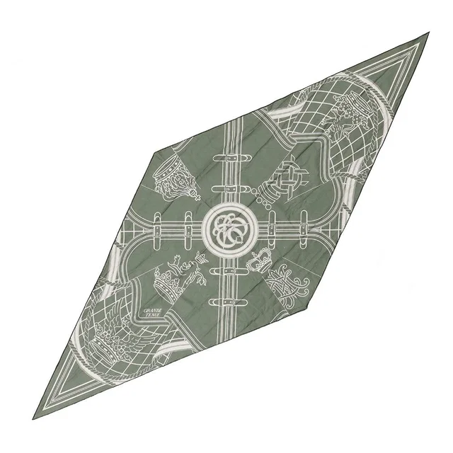 Hermès Scarf Losange Salonno Grande Tenue Cotton from The Reluxe