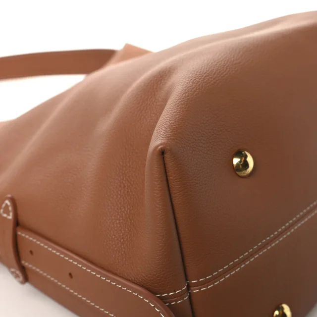 Louis Vuitton Grained Calfskin Low Key Hobo MM Cognac in Brown Caviar leather from FASHIONPHILE, photo 9 of 13