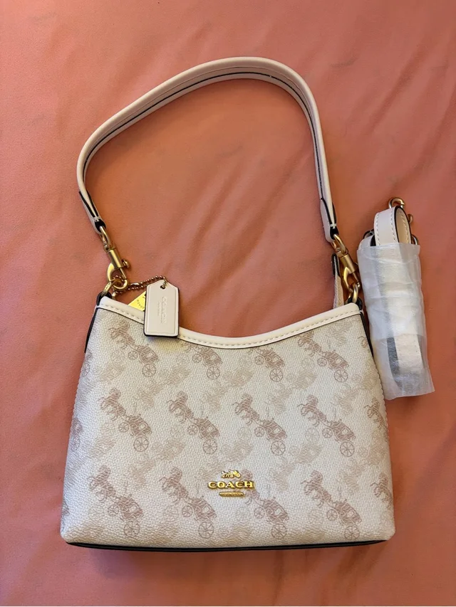 Coach Laurel Small Shoulder Bag in white Leather from Poshmark
