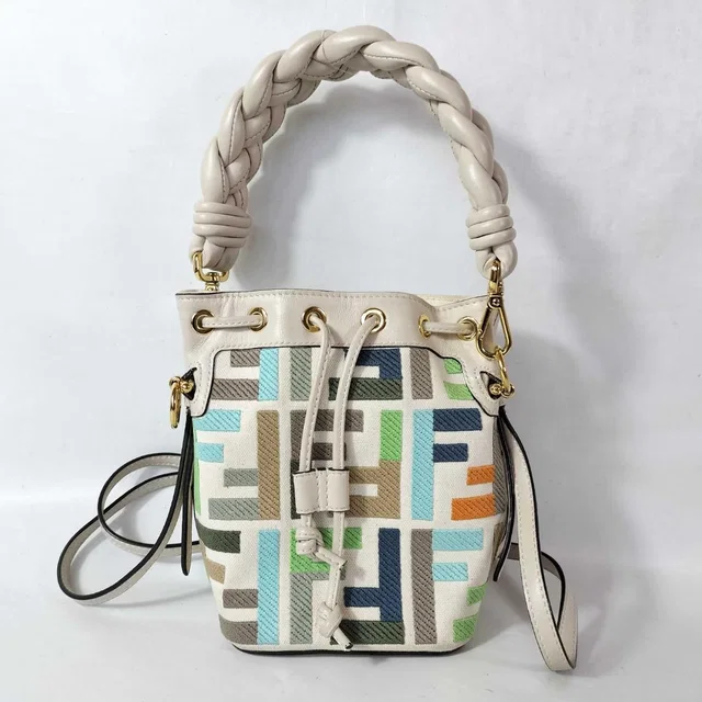 Fendi Montresor Zucca Pattern 2-Way Bucket Bag from The Reluxe