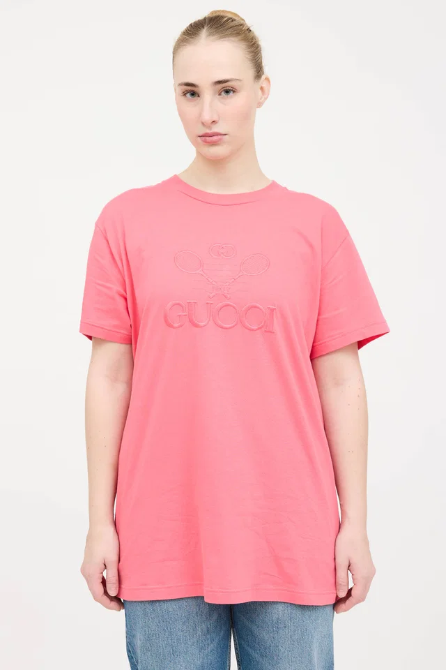 Gucci Embroidered Logo Top from VSP Consignment