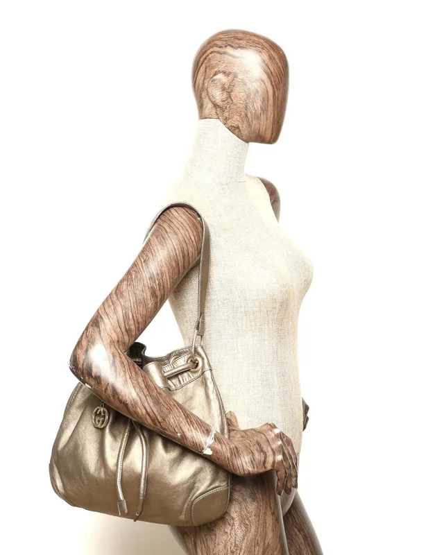 Gucci GG Drawstring Bucket Bag in Leather from A Retro Tale, photo 7 of 7
