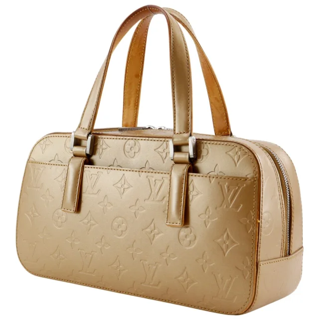 Louis Vuitton Shelton Monogram Mat Handbag in Rose Gold from LuxUness, photo 2 of 20