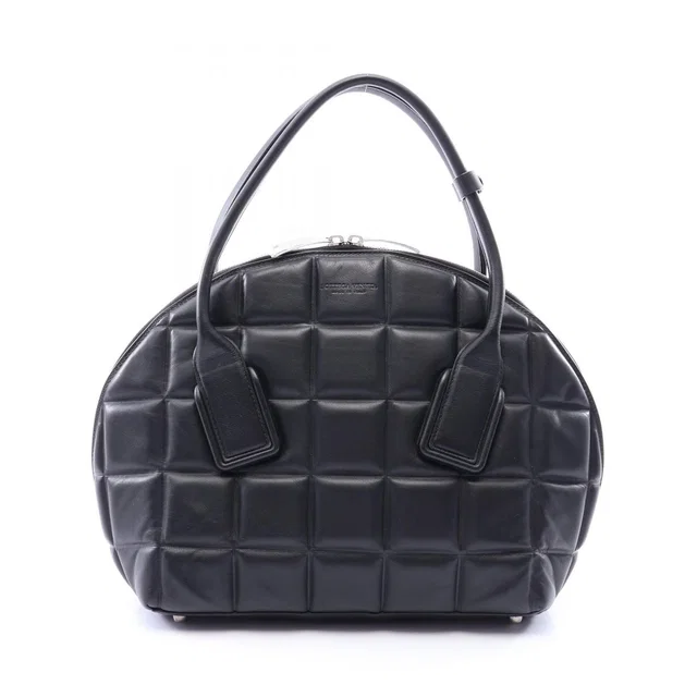 Bottega Veneta Handbag the Swoop Medium 2-Way Black Leather in Black Leather from The Reluxe