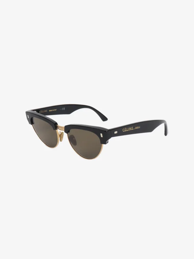 Celine Black and gold cat-eye sunglasses in Black from Sign of the Times, photo 2 of 9