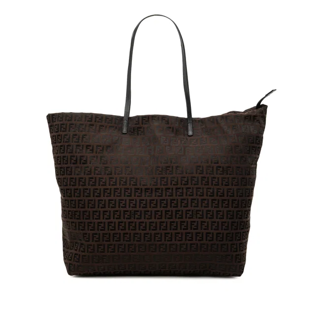 Brown Fendi Zucchino Canvas Tote in Brown Canvas from Designer Revival, photo 1 of 1