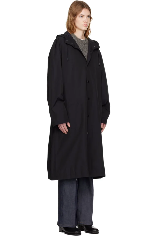 A.P.C. Black Long Parka, photo 2 of 4 from SSENSE