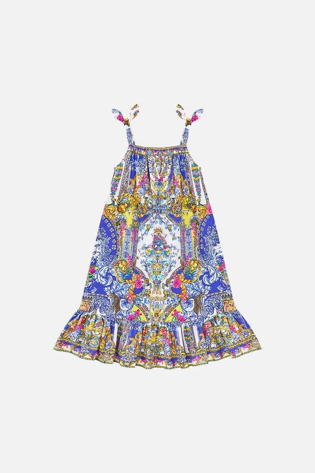 Camilla eBoutique KIDS DRAWSTRING MAXI DRESS WITH BOW STRAPS ESPAÑA NIRVANA from CAMILLA, photo 1 of 1