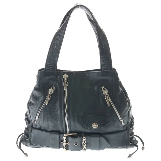Chrome Hearts JJ Dean LG JJ Large Leather Rider's Jacket Handbag in Leather from The Reluxe