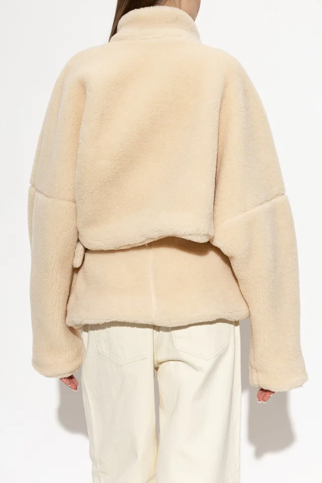 DARKPARK Cindy Wrap Shearling Coat, photo 3 of 5 from SENSER