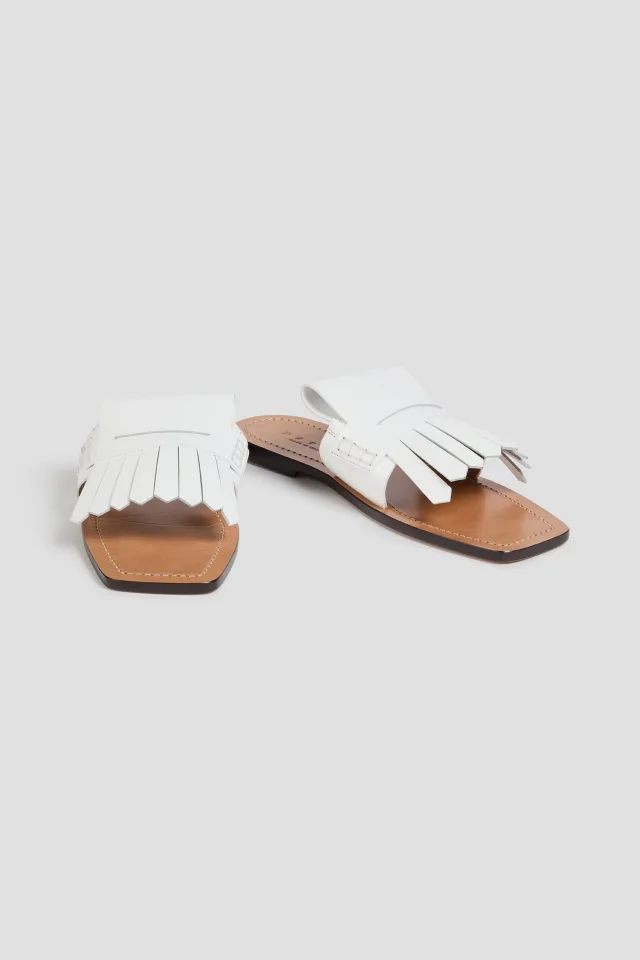 Marni Fringed Leather Sandals, photo 2 of 4 from THE OUTNET
