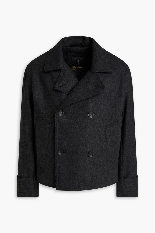 Rag & Bone Eddy Double-Breasted Wool-Blend Felt Jacket in Grey from THE OUTNET, photo 1 of 1