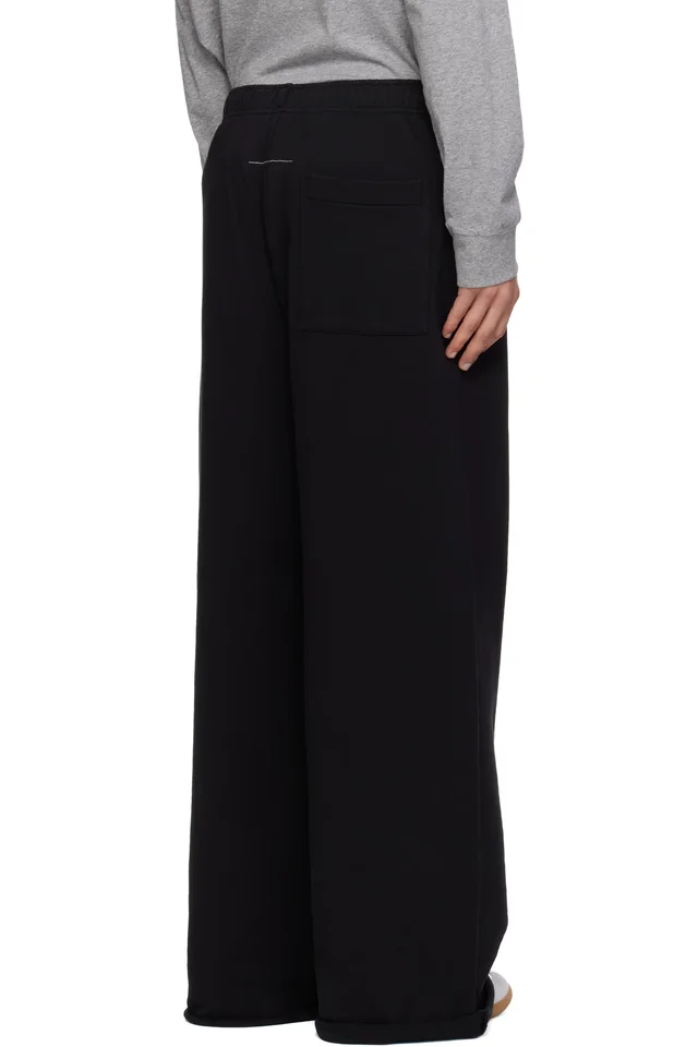 MM6 Maison Margiela Black Label Patch Sweatpants, photo 3 of 4 from SSENSE