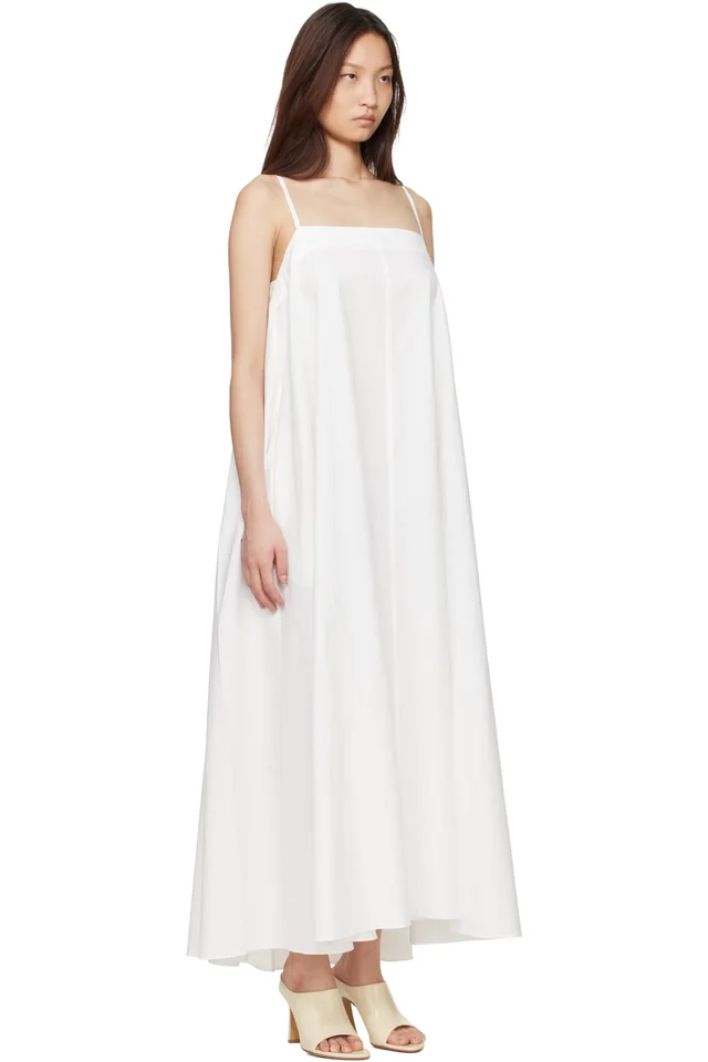 Studio Nicholson White Achille Maxi Dress, photo 2 of 4 from SSENSE