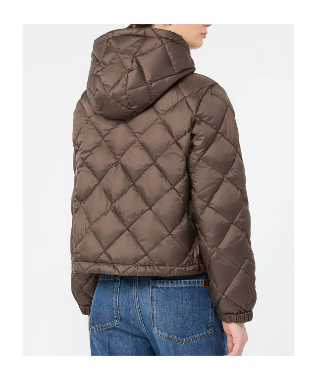 Weekend Max Mara Padded jacket in water-repellent plain-weave fabric - Brown, photo 3 of 5 from SENSER