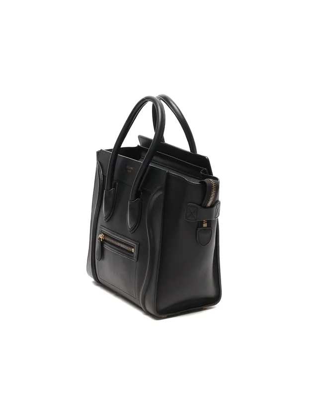 Celine Luggage Micro Bag in Leather from A Retro Tale, photo 2 of 7