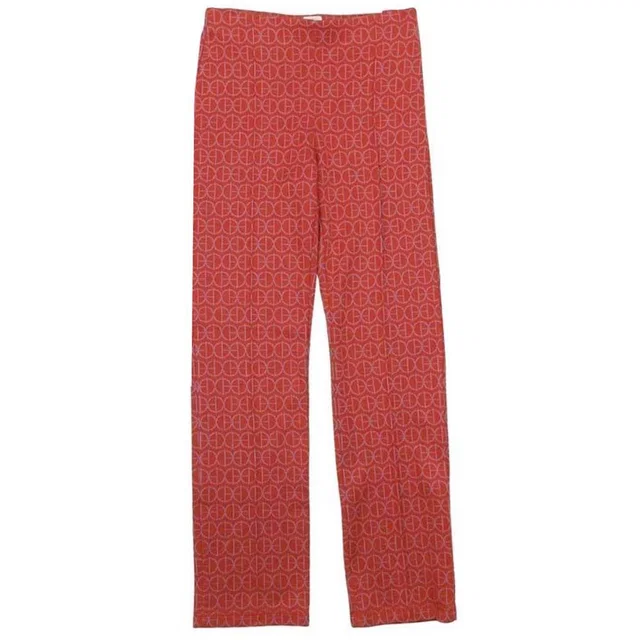 Hermès H Round Micro Jersey Pants Jacquard Knit All Over Print Orange 36 in Orange from The Reluxe