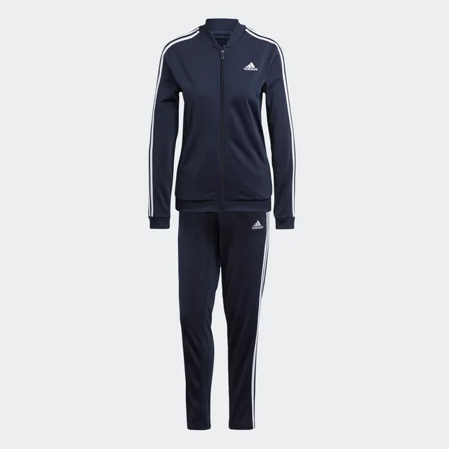 Essentials 3-Stripes Track Suit in Blue, image 1 of 1 from adidas (US)
