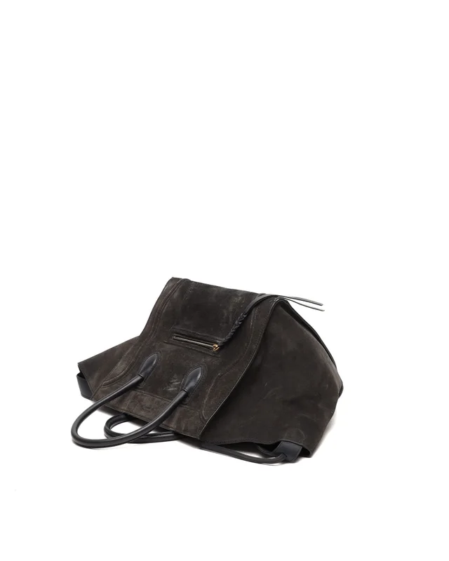 Celine Luggage Phantom Suede Bag in Suede from A Retro Tale, photo 4 of 11