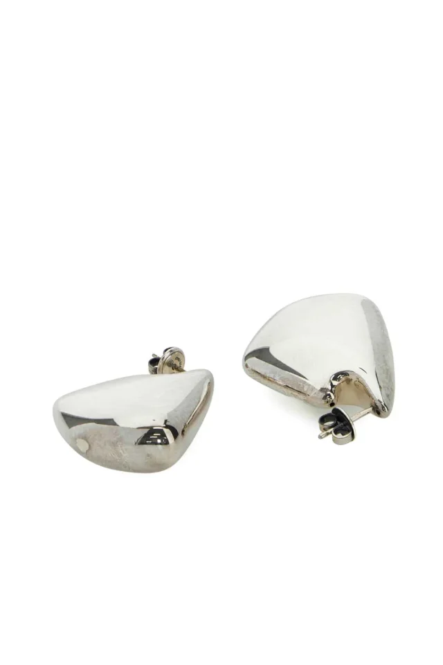 Bottega Veneta Sterling Silver Earrings — Exterior in Silver from HEWI, photo 2 of 3