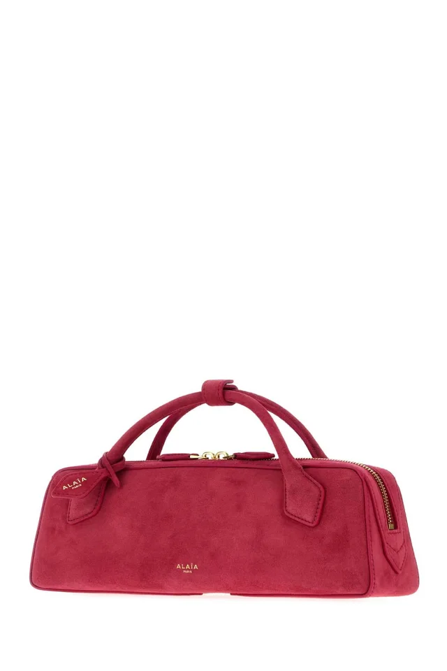 Alaïa Le Teckel Shoulder Bag — Red Suede in Red Suede from HEWI, photo 2 of 2