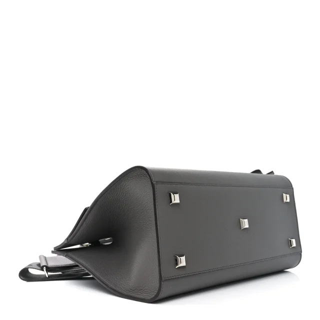 Ferragamo Medium Studio Soft Bag Grey in Grey Calfskin from FASHIONPHILE, photo 5 of 10