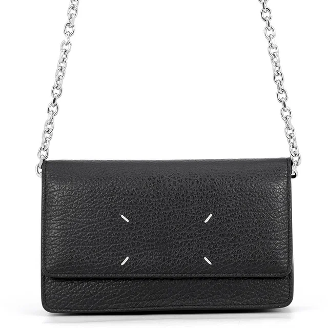 Maison Margiela 4-Stitch Chain Wallet BlackSA3UI0008 Leather in Leather from GALLERY RARE