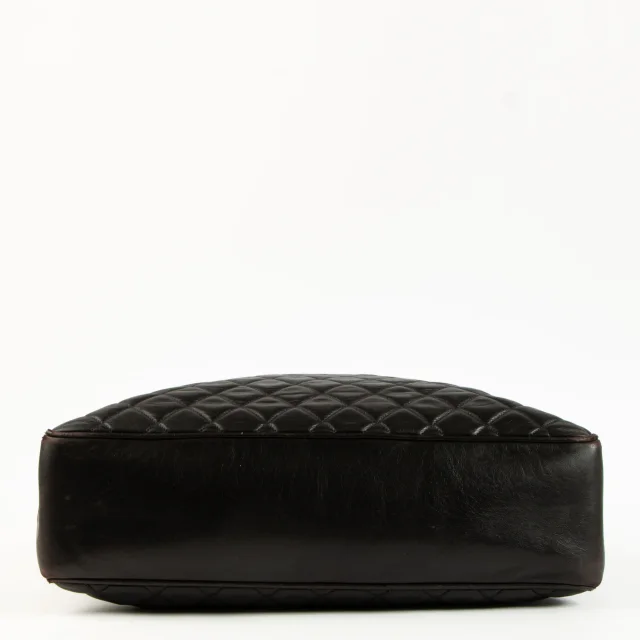 Chanel Vintage Black Quilted Lambskin Large Tote Bag in Black Lambskin from Labellov, photo 5 of 5