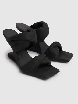 Rick Owens Block heel mules in 100% Lamb, photo 3 of 5 from LUISAVIAROMA